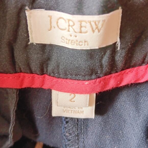 J.Crew Black Ankle Stretch Trouser Pants Size 2 - Picture 5 of 5